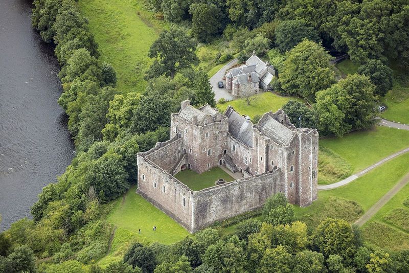 The medieval keep of Doune Castle