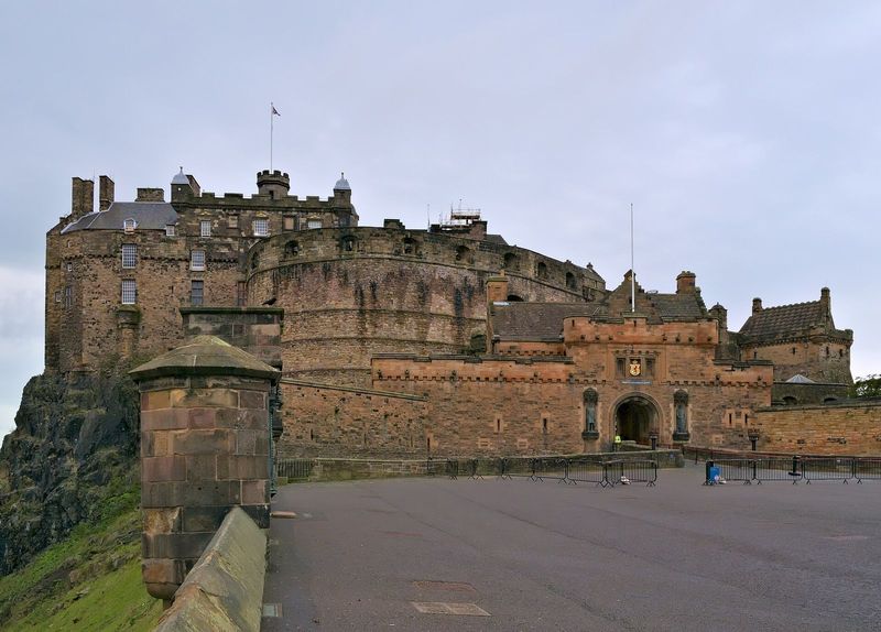 Edinburgh Castle viewed from the Esplanade