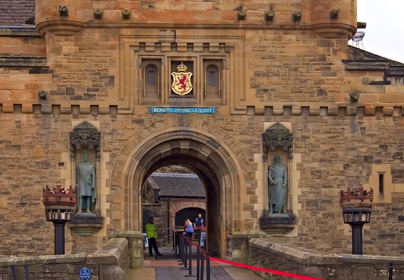 The gatehouse entrance to Edinburgh Castle