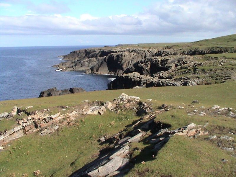 The red brick lighthouse at the Butt of Lewis